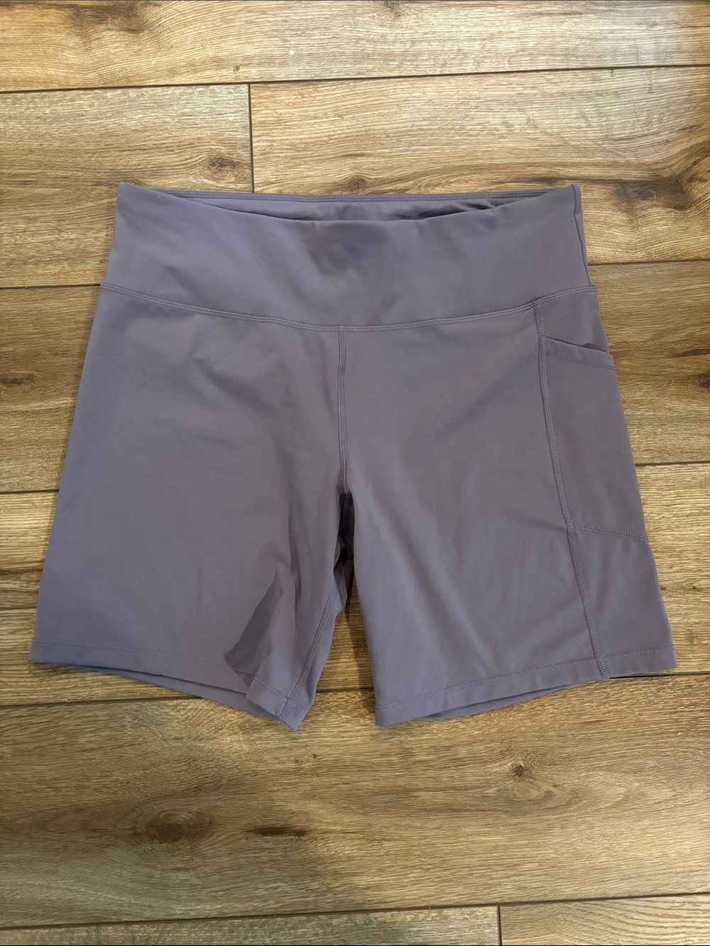 DKNY Purple Activewear Shorts With Pockets